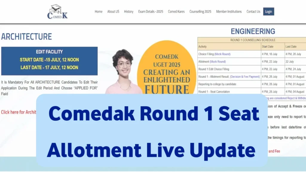 COMEDK 2025 Seat Allotment