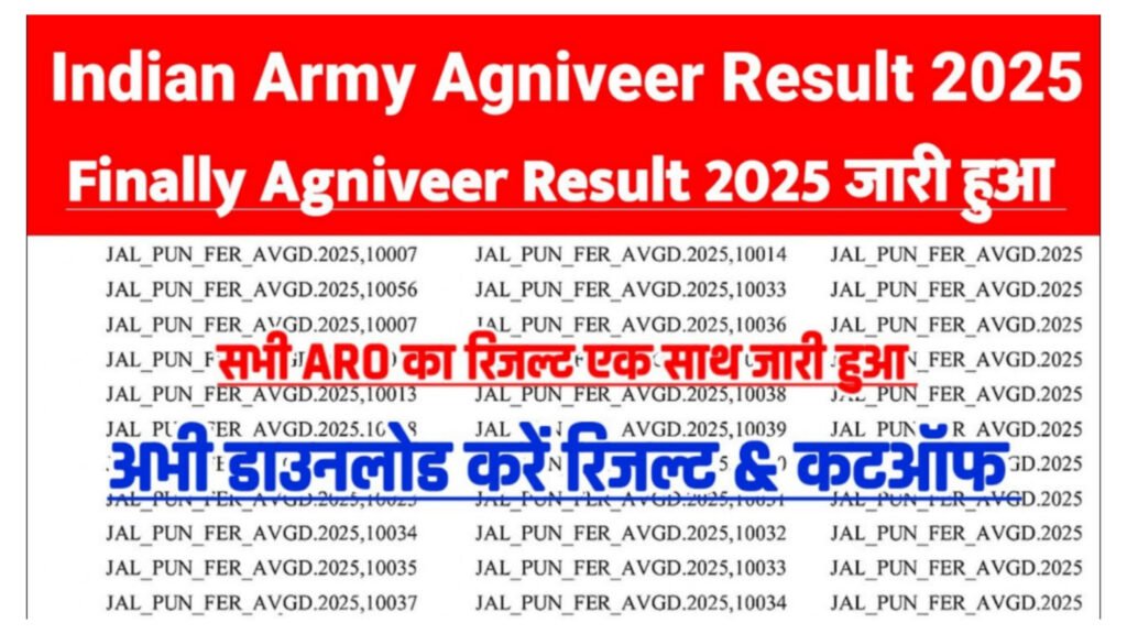 Army Result 2025