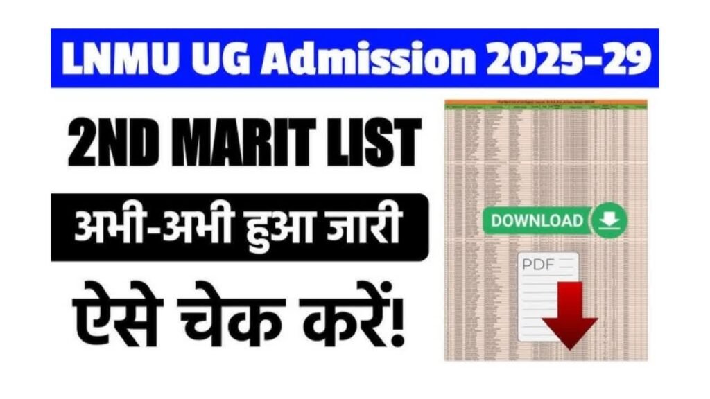 LNMU UG 2nd Merit List