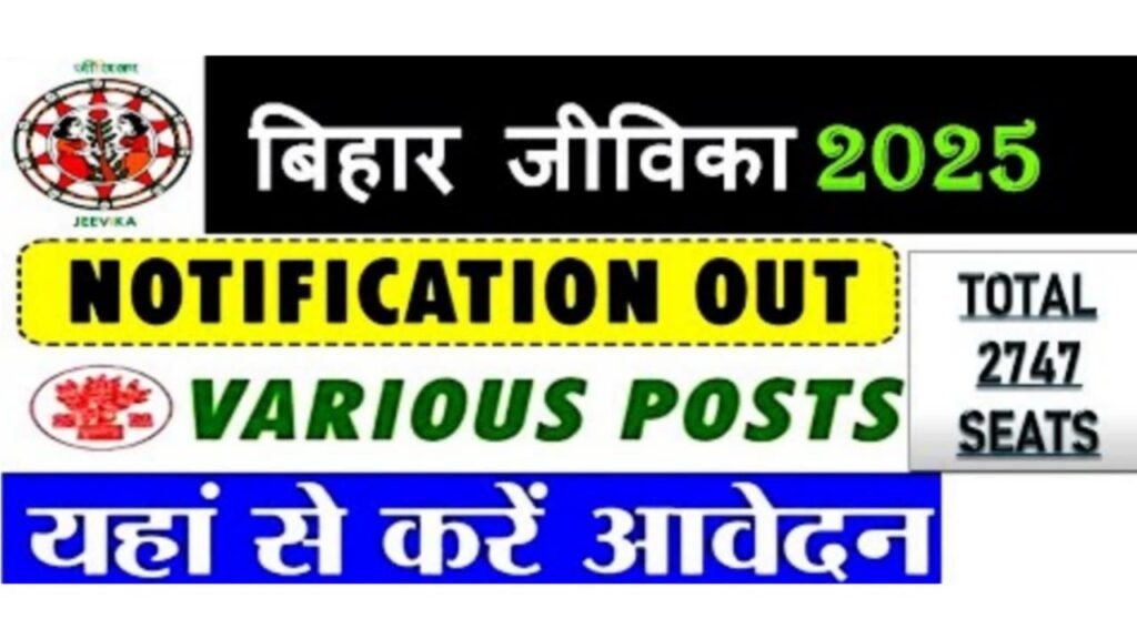 Bihar JEEViKA Recruitment