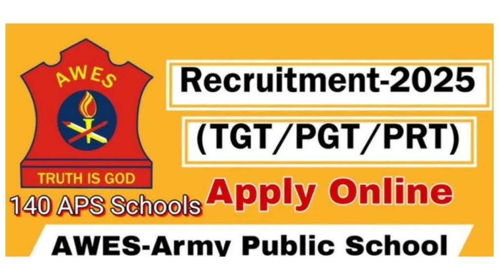 AWES TGT, PGT, PRT Vacancy 2025