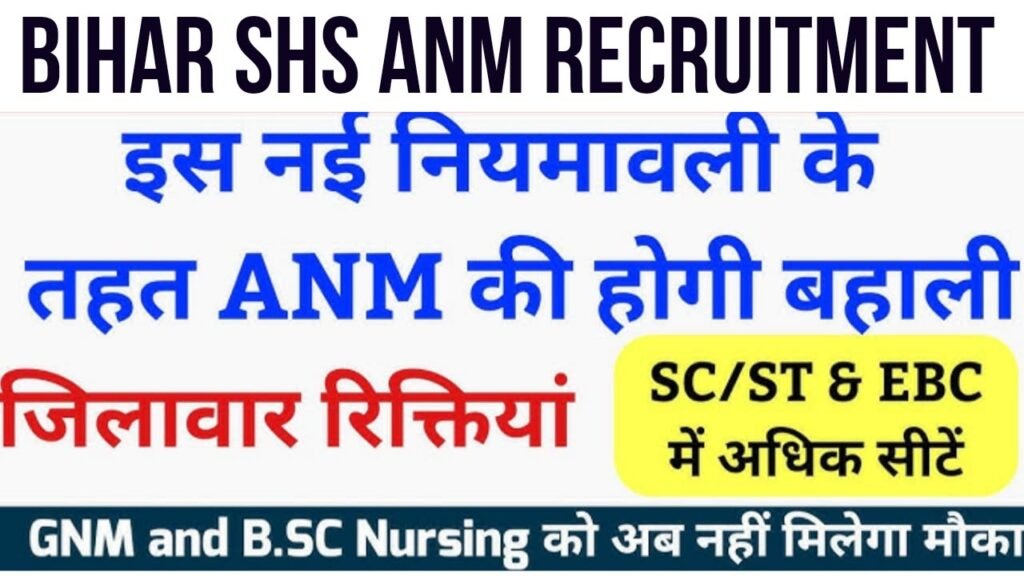 Bihar SHS ANM Recruitment