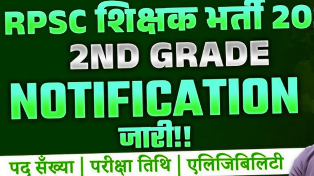RPSC 2nd Grade Teacher Recruitment