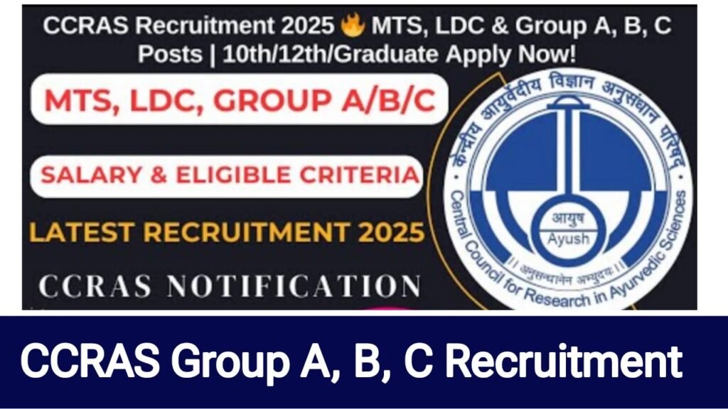 CCRAS Recruitment