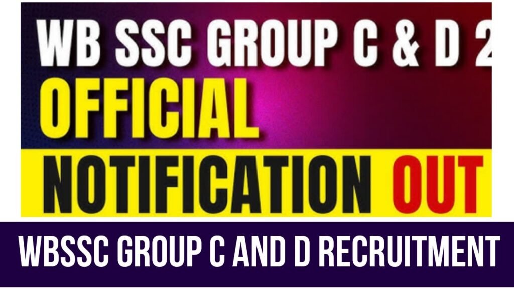 WBSSC Group C, D Recruitment