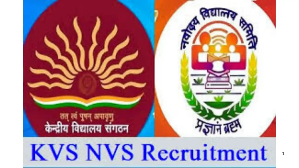 KVS NVS Teaching & Non-Teaching Recruitment 2025