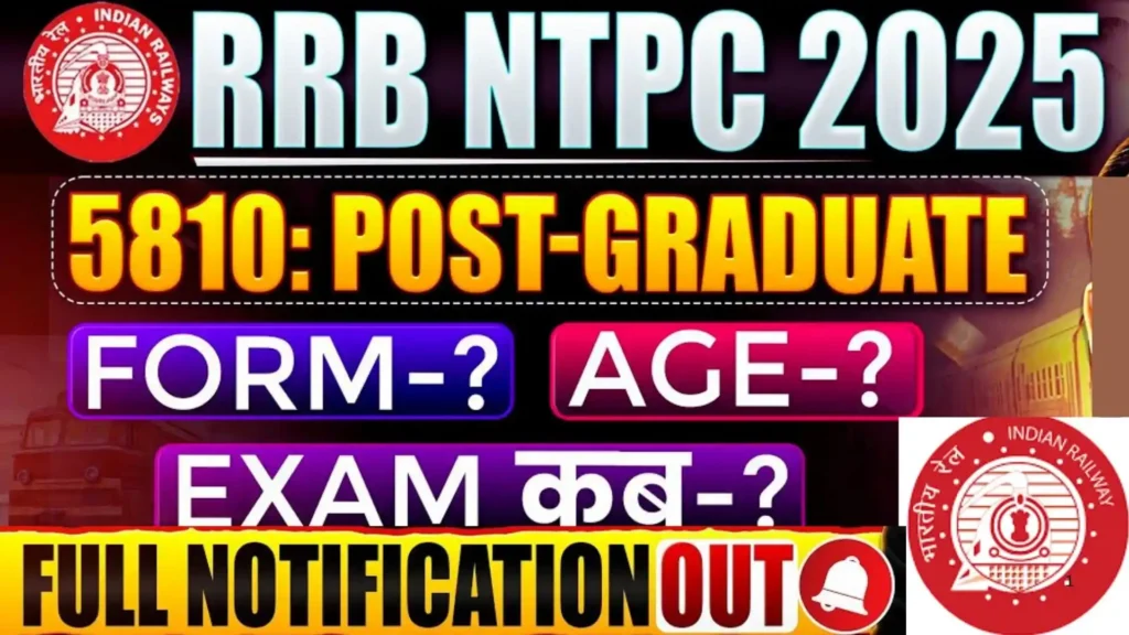 RRB NTPC Graduate Level Recruitment 2025