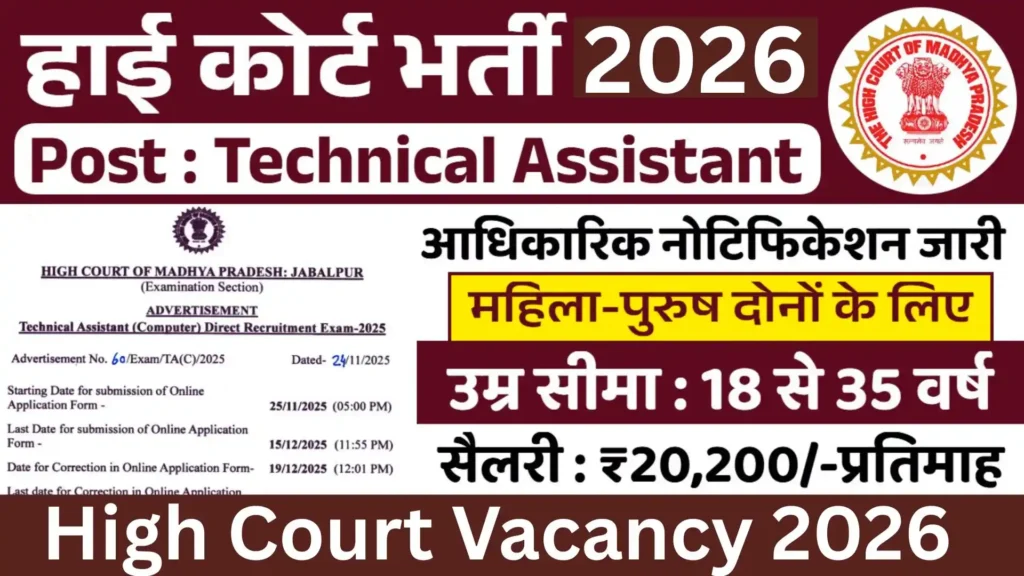 High Court Vacancy 2026