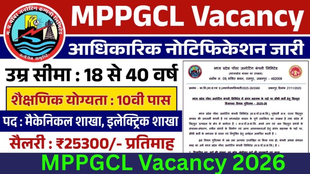 MPPGCL Vacancy
