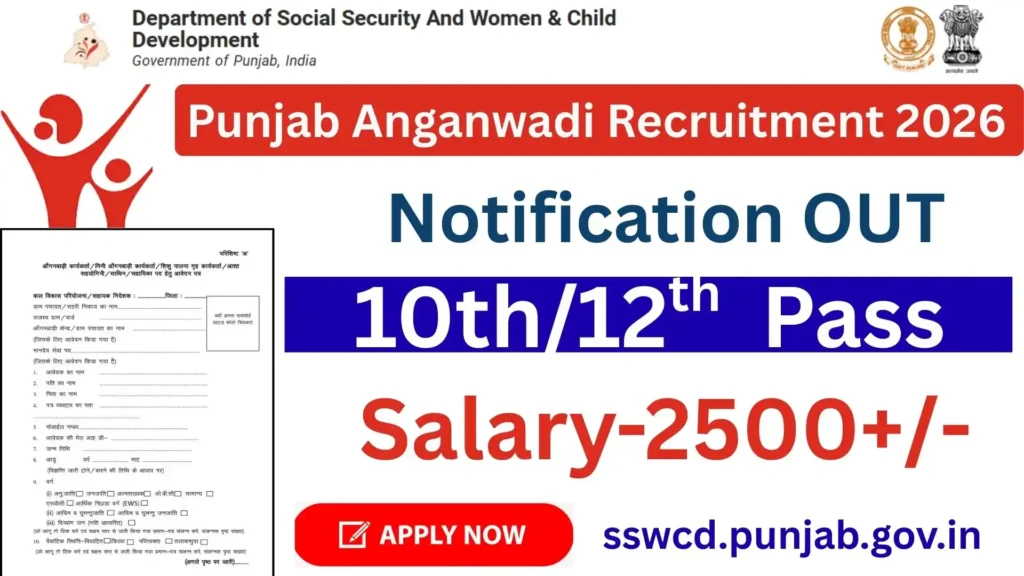 Punjab Anganwadi Recruitment